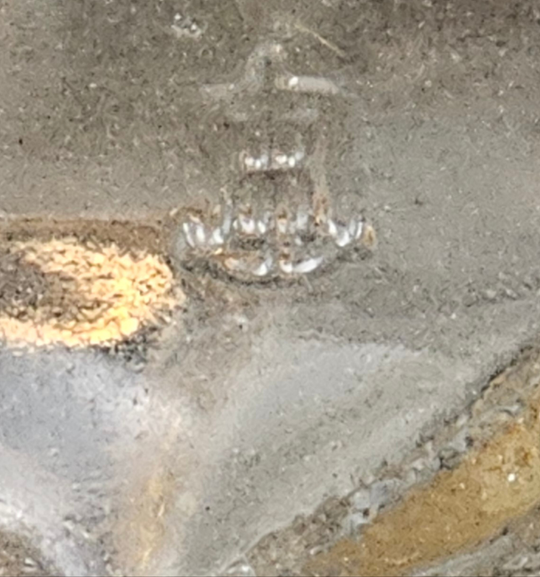 1950's Small Anchor Hocking Carnival Glass Piggy Bank Gold Glass