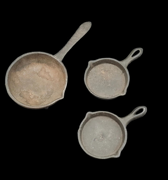 Mini Replica Cast Iron 3 Piece Set