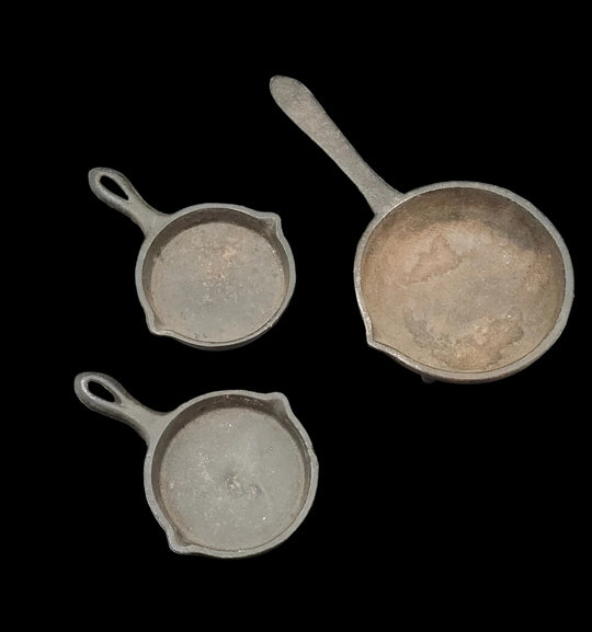 Mini Replica Cast Iron 3 Piece Set