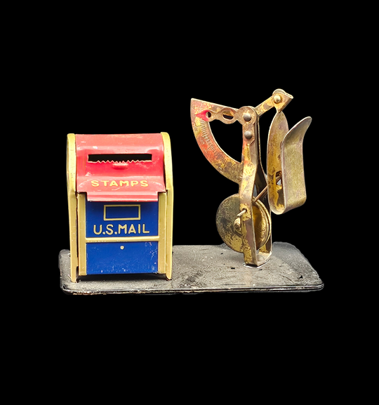Vintage US Mail Stamp Holder & Scale