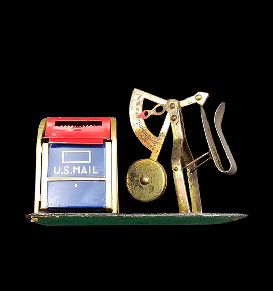 Vintage US Mail Stamp Holder & Scale